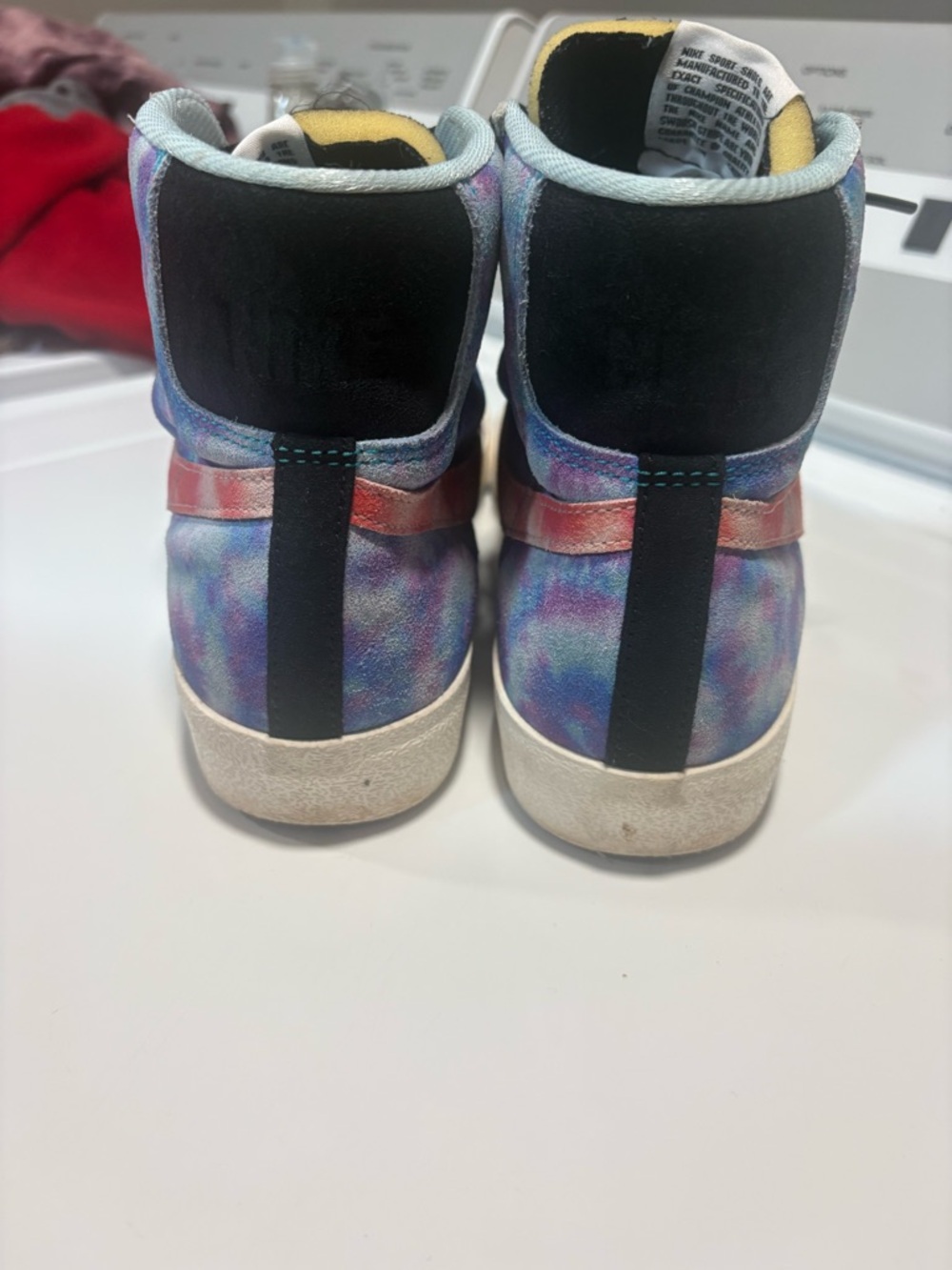 Nike Blazer Mid 77 Vintage Tie Dye Blue Purple high top - Picture 5 of 7